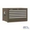 DESCRIPTION: (1) TOP CHEST, TOOL STORAGE CABINET BRAND/MODEL: KENNEDY #2805XB INFORMATION: 5 DRAWER, BROWN, FULLY EXTENDED BALL BEARING SIZE: 29 IN W
