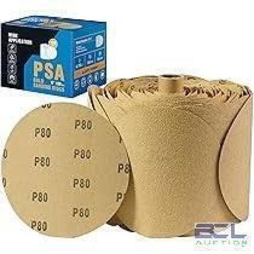 DESCRIPTION: (2) ROLLS OF SANDING DISCS BRAND/MODEL: 3M #809775-58747 INFORMATION: ALUMINUM OXIDE, GOLD SIZE: 6X0 RETAIL$: $395.32 EA QTY: 2