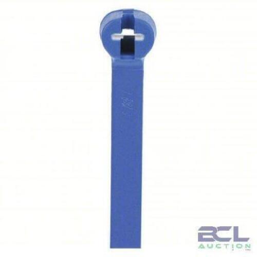 DESCRIPTION: (10) PACKS OF (50) CABLE TIES BRAND/MODEL: TY-RAP #2FDD8 INFORMATION: BLUE SIZE: 14" X 3-1/2" RETAIL$: $114.68 EA QTY: 10