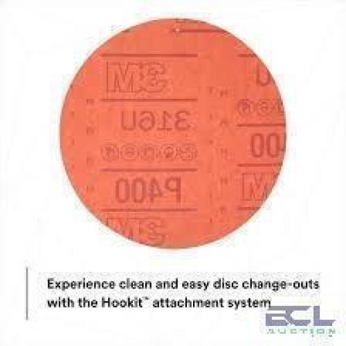 DESCRIPTION: (5) BOXES OF (50) SANDING DISCS BRAND/MODEL: PRODUCT NUMBER #310P120X-05000 INFORMATION: NO HOLES, RED, 120 GRIT SIZE: 2" RETAIL$: $34.48