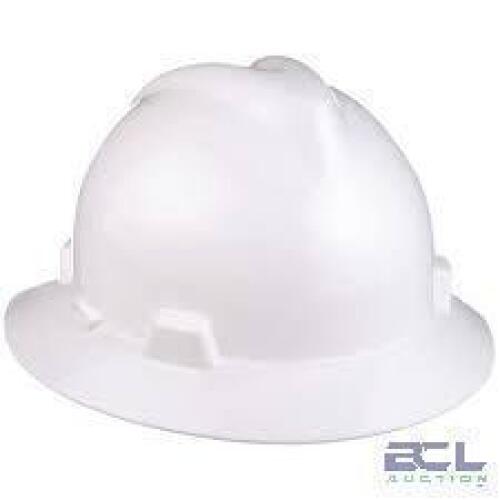 DESCRIPTION: (1) BOX OF (20) HARD HATS BRAND/MODEL: MSA #9NCZ5 INFORMATION: WHITE RETAIL$: $17.41 PER HAT QTY: 1