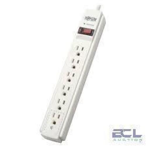 DESCRIPTION: (5) POWER STRIP, SURGE PROTECTION BRAND/MODEL: TRIPP-LITE #TLP606 INFORMATION: WHITE SIZE: 6 OUTLETS RETAIL$: $25.87 EA QTY: 5