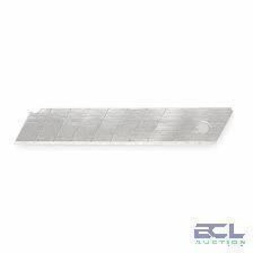 DESCRIPTION: (1) CASE OF (10) PACKS OF (10) SNAP OFF BLADES BRAND/MODEL: WESTWARD #2ZRL7 SIZE: 4 1/4 in Blade Lg, 3/4 in Blade Wd, 0.02 in Blade Thick