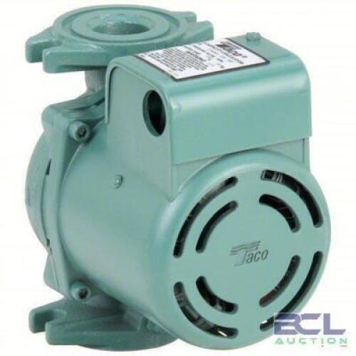 DESCRIPTION: (1) HYDRONIC CIRCULATING PUMP BRAND/MODEL: 5CHK1 INFORMATION: td, Taco, Flanged SIZE: 1/6 HP, 29 ft Max. Head, 6 3/8 in Face to Face RETA