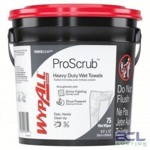 DESCRIPTION: (3) BUCKETS OF HAND CLEANING WIPES BRAND/MODEL: YPALL #4YCR4 INFORMATION: 75 WIPES PER CONTAINER CITRUS RETAIL$: $26.55 EA QTY: 3