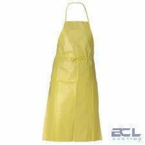 DESCRIPTION: (1) CASE OF (100) DISPOSABLE APRONS BRAND/MODEL: KLEENGUARD INFORMATION: YELLOW RETAIL$: $63.10 EA QTY: 1