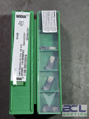 DESCRIPTION: (20) "SEPARATOR" X2 ULTRA CARBIDE GROOVING INSERTS BRAND/MODEL: WIDIA 3540929 SIZE: .126" WOC RETAIL$: $243.60 QTY: 20