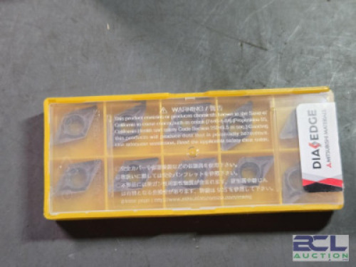 DESCRIPTION: (30) CARBIDE TURNING INSERTS BRAND/MODEL: NITSUBISHI DCGT11T308-MJ VP10RT RETAIL$: $479.10 QTY: 30