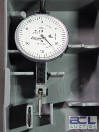 DESCRIPTION: (1) HORIZONTAL DIAL TEST INDICATOR BRAND/MODEL: INTERAPID 74.111370 SIZE: 0.0600" MAX RETAIL$: $291.84 QTY: 1