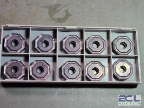DESCRIPTION: (10) CARBIDE MILLING INSERTS BRAND/MODEL: ISCAR ONMU 080608-TN-MM RETAIL$: $295.00 QTY: 10