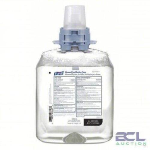 DESCRIPTION: (8) HAND SANITIZER FOAM CARTRIDGE BRAND/MODEL: PURELL #56JM48 SIZE: 1200 ML RETAIL$: $50.00 EA QTY: 8