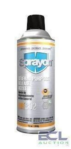 DESCRIPTION: (6) GENERAL PURPOSE RELEASE AGENT BRAND/MODEL: SPRAYON #MR302 SIZE: 12 OZ RETAIL$: $22.55 EA QTY: 6