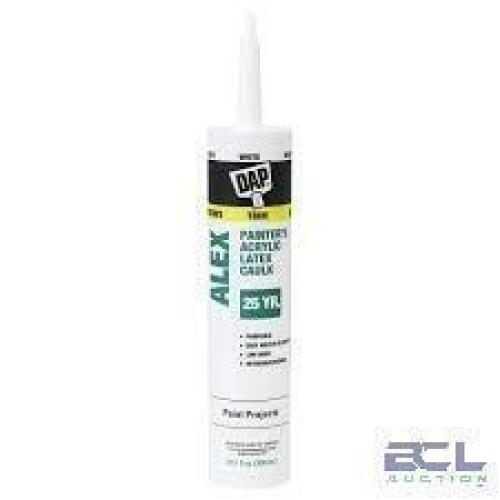 DESCRIPTION: (6) PAINTER'S ACRYLIC CAULK BRAND/MODEL: DAP ALEX INFORMATION: WHITE SIZE: 10.1 OZ RETAIL$: $2.58 EA QTY: 6