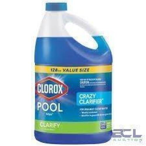 DESCRIPTION: (2) POOL WATER CLARIFIER BRAND/MODEL: CLOROX POOL AND SPA SIZE: 1 GALLON RETAIL$: $16.98 EA QTY: 2