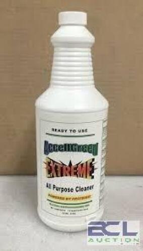 DESCRIPTION: (6) ALL PURPOSE CLEANER BRAND/MODEL: ACCELLGREEN EXTREME SIZE: 1 QT RETAIL$: $8.00 EA QTY: 6