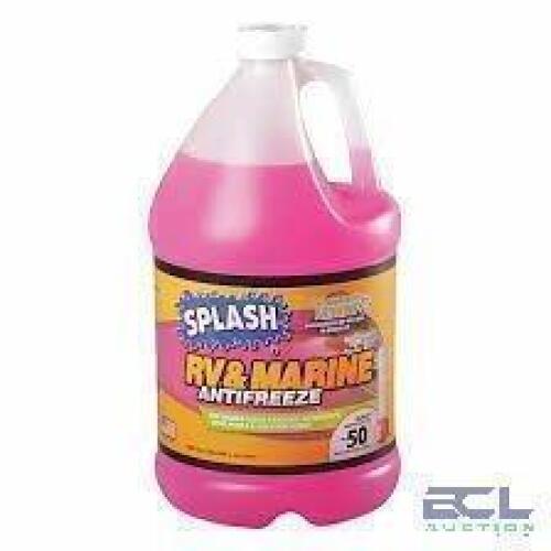 DESCRIPTION: (4) RV AND MARINE ANTIFREEZE BRAND/MODEL: SPLASH #49GU89 SIZE: 1 GALLON RETAIL$: $7.00 EA QTY: 4