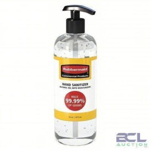 DESCRIPTION: (10) ALCOHOL GEL HAND SANITIZER BRAND/MODEL: RUBBERMAID #56LL54 SIZE: 16 OZ RETAIL$: $7.00 EA QTY: 10