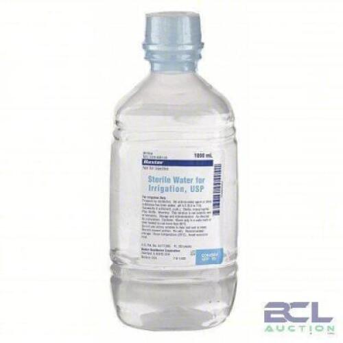 DESCRIPTION: (12) STERILE WATER FOR IRRIGATION BRAND/MODEL: BAXTER #2F7114 SIZE: 1000 ML RETAIL$: $9.95 EA QTY: 12