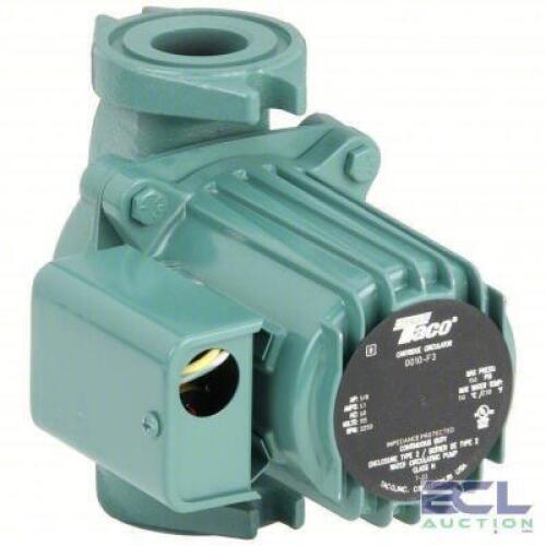 DESCRIPTION: (1) HYDRONIC CIRCULATING PUMP BRAND/MODEL: TACO #4PC77 INFORMATION: FLANGED, 1/8 HP, 10 FT MAX. HEAD, 6 3/8 IN FACE TO FACE RETAIL$: $526