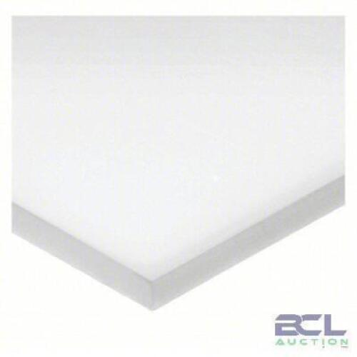 DESCRIPTION: (1) PLASTIC SHEET BRAND/MODEL: 60RZ34 INFORMATION: 1.5 in Thick, 24 in W x 24 in L, White, Opaque, 9,600 psi Tensile Strength RETAIL$: $1