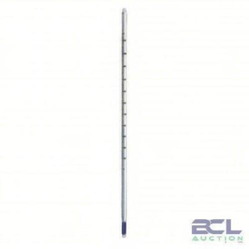 DESCRIPTION: (6) LIQUID IN GLASS THERMOMETER BRAND/MODEL: EVER-SAFE #3LRK5 INFORMATION: 0&deg; to 230&deg;F, FEP-Coated Glass SIZE: 305 mm Lg. x 305 mm Immers