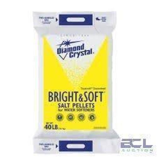 DESCRIPTION: (2) BRIGHT AND SOFT SALT WATER BLOCK BRAND/MODEL: DIAMOND CRYSTAL SIZE: 50 LB QTY: 2
