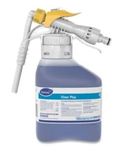 DESCRIPTION: (6) VIREX PLUS ONE STEP DISINFECTANT CLEANER AND DEODORIZER BRAND/MODEL: DIVERSEY SIZE: 1.58 US QT RETAIL$: $50.67 EA QTY: 6
