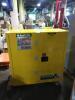 DESCRIPTION: (1) FLAMMABLE LIQUID STORAGE CABINET BRAND/MODEL: JUSTRITE #893000 INFORMATION: YELLOW SIZE: 30 GAL, 43 IN X 18 IN X 44 IN RETAIL$: $1355 - 8