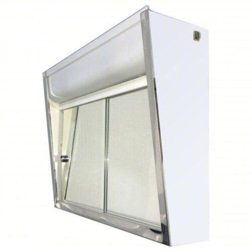 DESCRIPTION: (1) MEDICINE CABINET BRAND/MODEL: KETCHAM #6MXY9 INFORMATION: GLASS, RUST RESISTANT, LIGHTED SIZE: 19-1/2" X 24" X 7-1/2" RETAIL$: $162.9