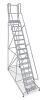 DESCRIPTION: (1) ROLLING LADDER BRAND/MODEL: COTTERMAN INFORMATION: 15 STEPS, SEE INSPECTION, 450LB CAPACITY, PIC MAY NOT BE EXACT ITEM RETAIL$: $1,95 - 4