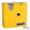 DESCRIPTION: (1) FLAMMABLE LIQUID STORAGE CABINET BRAND/MODEL: JUSTRITE #893000 INFORMATION: YELLOW SIZE: 30 GAL, 43 IN X 18 IN X 44 IN RETAIL$: $1355