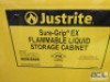 DESCRIPTION: (1) FLAMMABLE LIQUID STORAGE CABINET BRAND/MODEL: JUSTRITE #893000 INFORMATION: YELLOW SIZE: 30 GAL, 43 IN X 18 IN X 44 IN RETAIL$: $1355 - 2