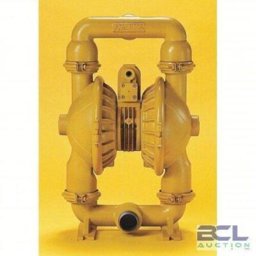 DESCRIPTION: (1) DOUBLE DIAPHRAGM PUMP BRAND/MODEL: VERSA-MATIC #4GGF2 INFORMATION: AIR, ALUMINUM, CLAMP, 2 IN FLUID CONNECTION SIZE, NPT, BUNA-N RETA