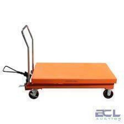 DESCRIPTION: (1) CENTRAL HYDRAULIC MANUAL TABLE LIFT INFORMATION: ORANGE SIZE: 18" X 27" RETAIL$: $1257.00 EA QTY: 1