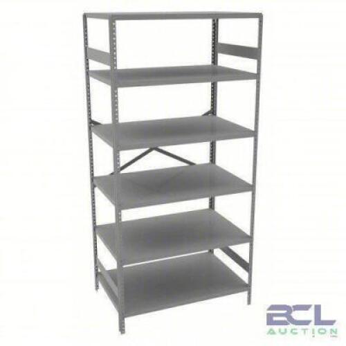 DESCRIPTION: (6) METAL SHELVING UNIT BRAND/MODEL: TENNSCO #39FM59 INFORMATION: STANDALONE SIZE: 36" X 24" X 72" RETAIL$: $409.91 EA QTY: 6