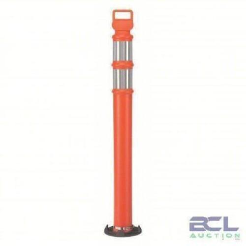 DESCRIPTION: (3) PERMANENT MOUNT DELINEATOR POST BRAND/MODEL: PRODUCT NUMBER #1EKU6 INFORMATION: ORANGE, REFLECTIVE STRIPES SIZE: 42" RETAIL$: $40.00