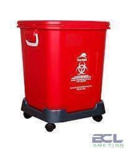 DESCRIPTION: (3) BIOHAZARD MEDICAL WASTE CONTAINER BRAND/MODEL: STERICYCLE #3526 INFORMATION: RED SIZE: 28 G RETAIL$: $60.00 EA QTY: 3