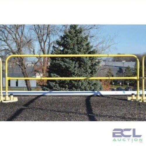 DESCRIPTION: (1) GUARDRAIL SYSTEM BRAND/MODEL: GARLOCK SAFETY SYSTEMS #493M47 INFORMATION: YELLOW, PERMANENT, COMES WITH BASE AND 3 RAILS SIZE: 10' X