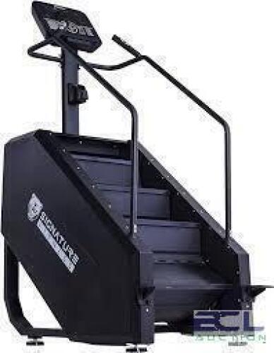 DESCRIPTION: (1) STAIR CLIMBER BRAND/MODEL: SIGNATURE FITNESS SIZE: 52.75" X 37.4" X 49.6" RETAIL$: $1699.99 EA QTY: 1