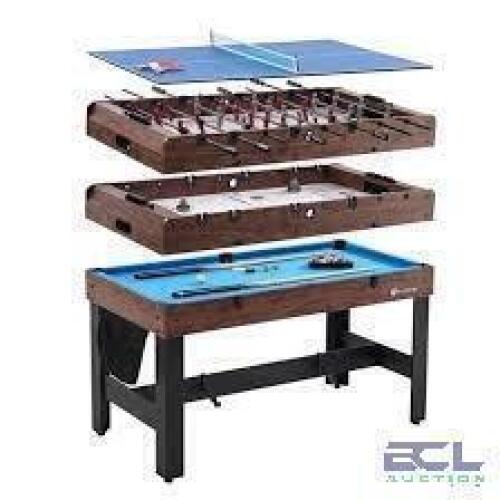 DESCRIPTION: (1) COMBO GAME TABLEBRAND/MODEL: MD SPORTS #CB054Y22006INFORMATION: 4 IN 1SIZE: 54 x 26.5 x 35RETAIL$: $399.99 EAQTY: 1