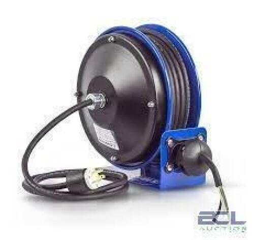 DESCRIPTION: (1) CORD REEL BRAND/MODEL: COXREELS #PC10-3012-X INFORMATION: BLUE, 12 GA SIZE: 30' RETAIL$: $401.99 EA QTY: 1