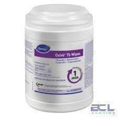 DESCRIPTION: (4) TB WIPES BRAND/MODEL: DIVERSEY OXIVIR TB WIPES SIZE: 160 WIPES RETAIL$: $83.15 TOTAL QTY: 4