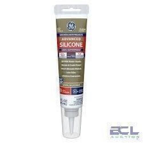 DESCRIPTION: (20) KITCHEN AND BATH ADVANCED SILICONE BRAND/MODEL: GE INFORMATION: CLEAR SIZE: 2.8 FL OZ RETAIL$: $7.92 EA QTY: 20