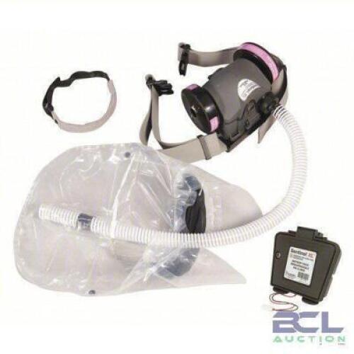 DESCRIPTION: (1) PAPR SYSTEM, HOOD MASK MOUNT BRAND/MODEL: ILC DOVER #56LG13 INFORMATION: BATTERY, BLOWER, CHARGER, FILTER, HOOD, ADJ RETAIL$: $1351.7