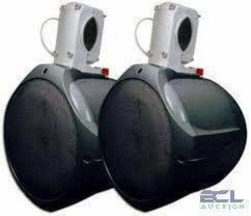 DESCRIPTION: (1) SET OF MARINE SPEAKERS BRAND/MODEL: MCM CUSTOM AUDIO #60-10031 SIZE: 8" RETAIL$: $62.34 EA QTY: 1