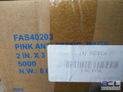 DESCRIPTION: (1) CASE OF (5000) OPEN END POLY BAGS BRAND/MODEL: PRODUCT NUMBER #5CYC8 INFORMATION: CLEAR, 4 MIL THICK SIZE: 2" W X 3" L RETAIL$: $61.0