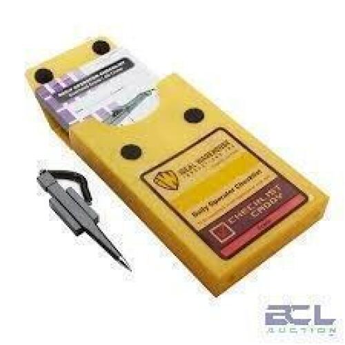 DESCRIPTION: (4) DAILY OPERATOR CHECKLIST CADDY BRAND/MODEL: IDEAL WAREHOUSE INFORMATION: YELLOW RETAIL$: $36.95 EA QTY: 4