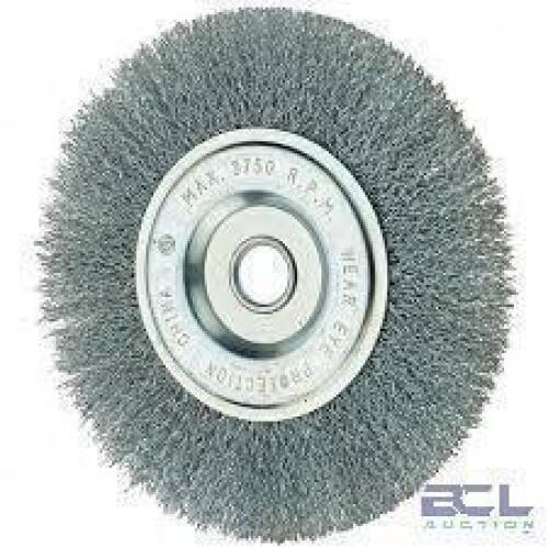 DESCRIPTION: (8) WIRE WHEEL BRAND/MODEL: TRU-MAXX #32246548 SIZE: 6" .014 5/8-1/2 RETAIL$: $16.88 EA QTY: 8