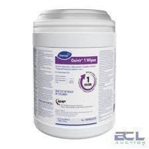 DESCRIPTION: (4) TUBS OF (160)&nbsp;DISINFECTING WIPESBRAND/MODEL: OXIVIR 1 WIPES #62UN46RETAIL$: $277.92 TOTALQTY: 4
