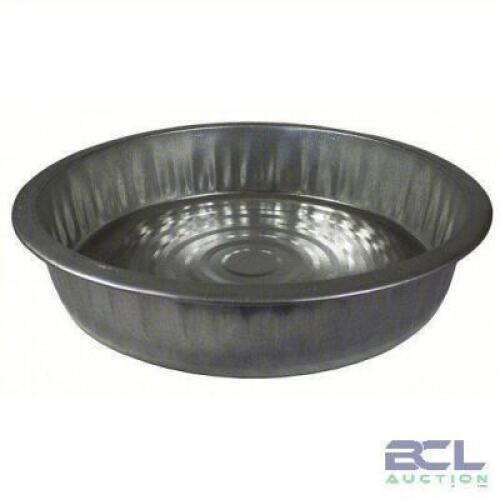 DESCRIPTION: (3) DRAIN PAN BRAND/MODEL: WIRTHCO #53KJ32 INFORMATION: STEEL SIZE: 3.25 GAL CAPACITY, 17 1/4 IN OVERALL DIA, 3 3/4 IN OVERALL HT, SILVER